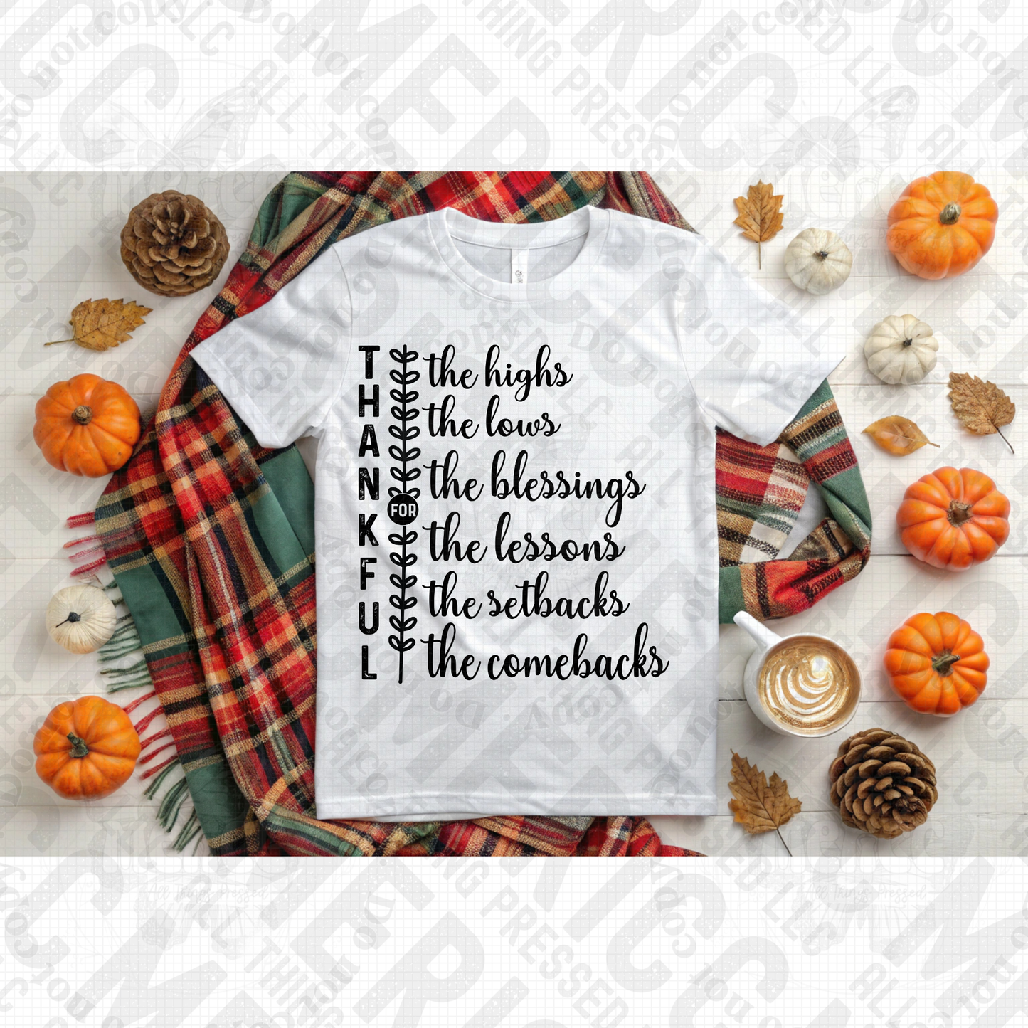 Thankful For in black