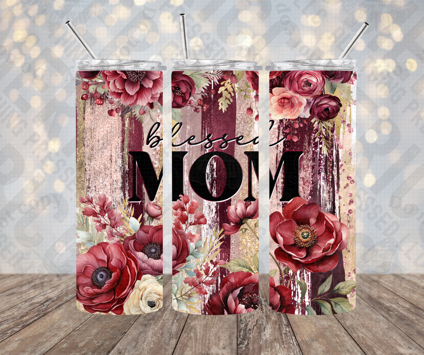 20oz | 30oz Blessed Mom Roses š¹ Tumbler 0115
