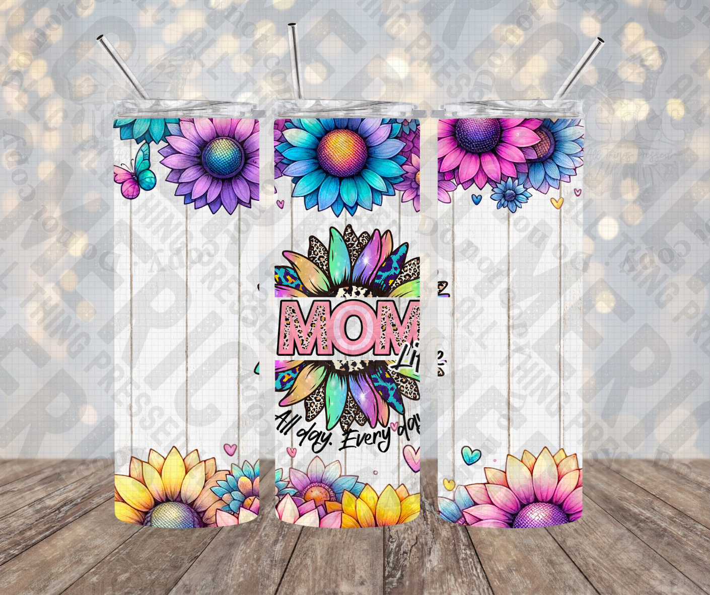 20oz | 30oz Mom Life All Day Everyday Tumbler 0047