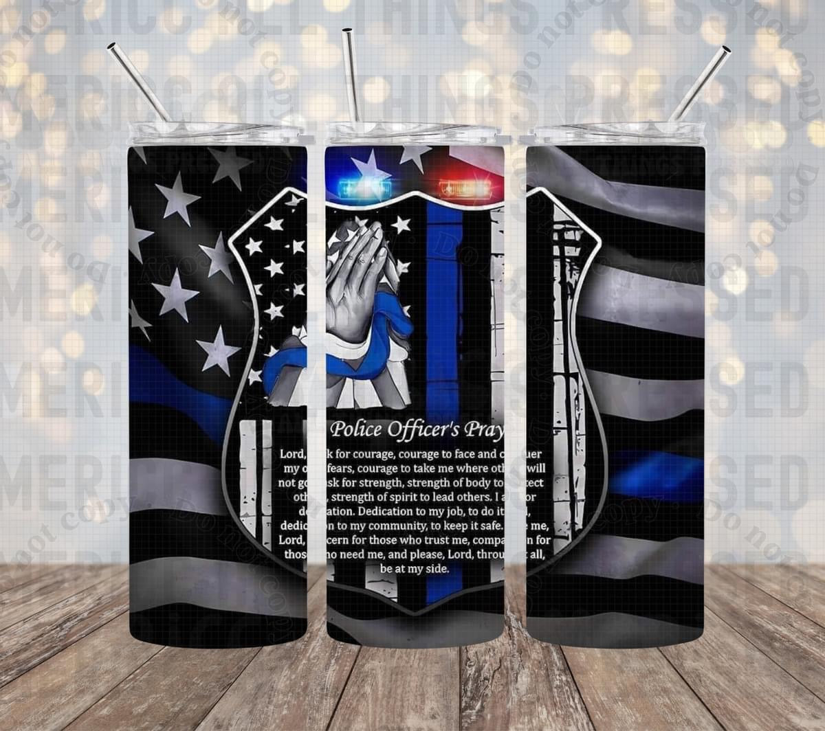 Police Officer’s Prayer Tumbler