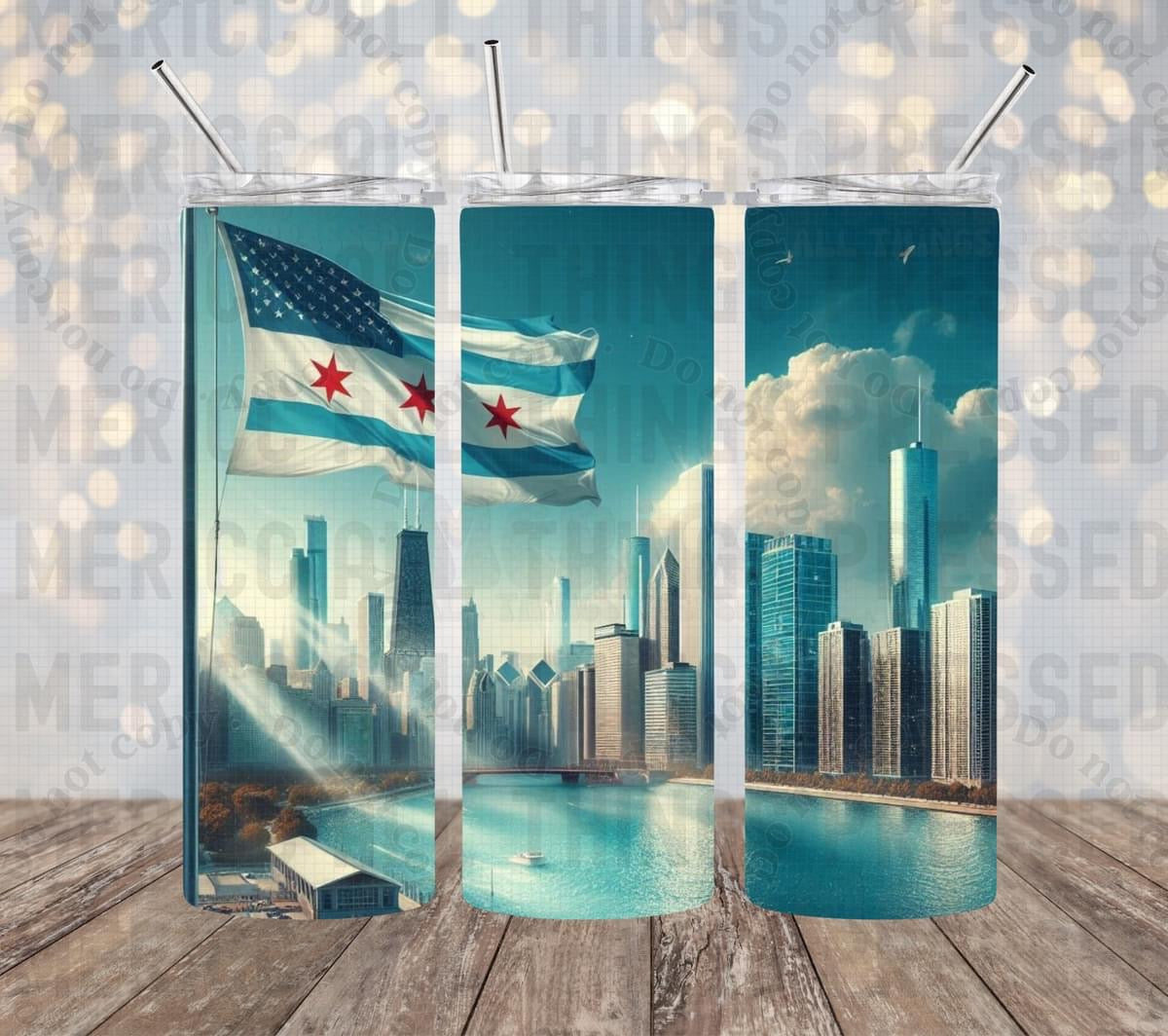 Sunny Day Chicago Tumbler