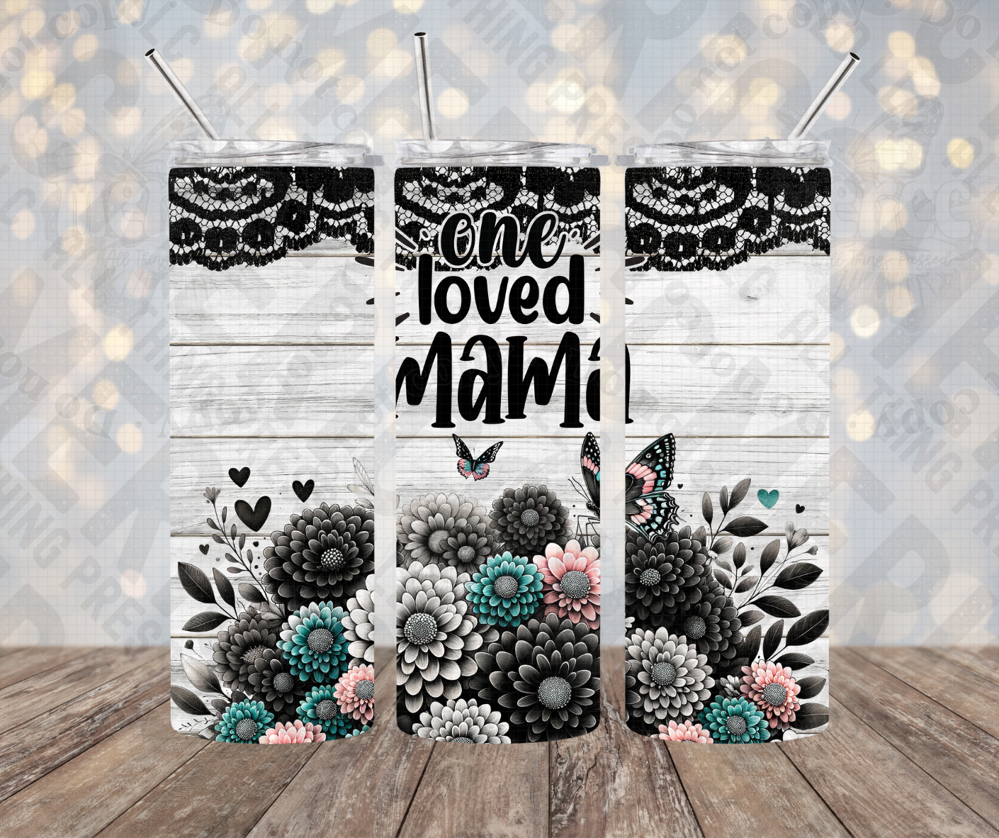 20oz | 30oz One Loved Mama Rustic Floral Tumbler 0051