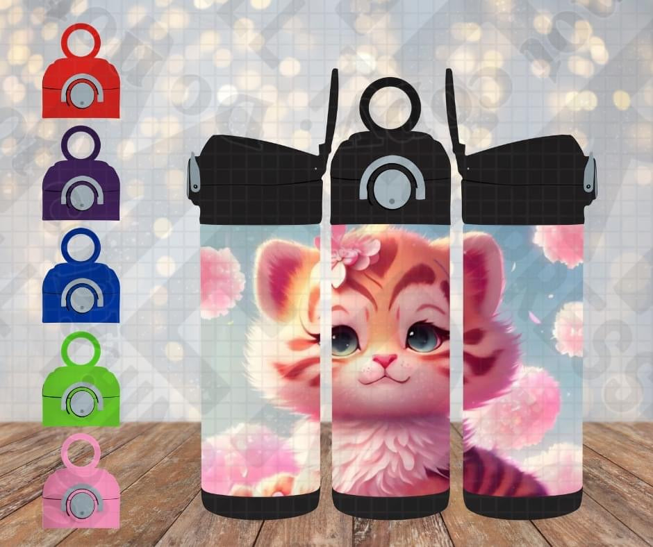 12oz Pretty Pink Kitty Cup 0099