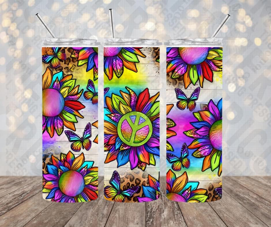 20oz | 30oz Peace Sunflower Tumbler