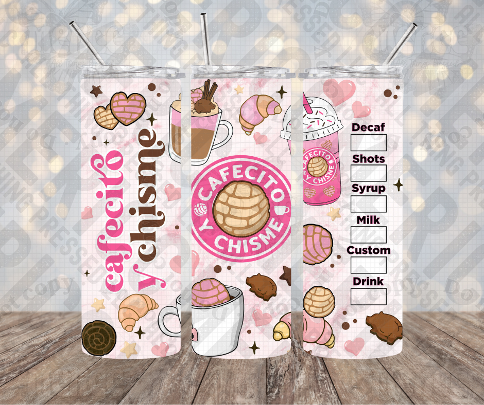 20oz | 30oz Cafecito Y Chisme Tumbler 0076