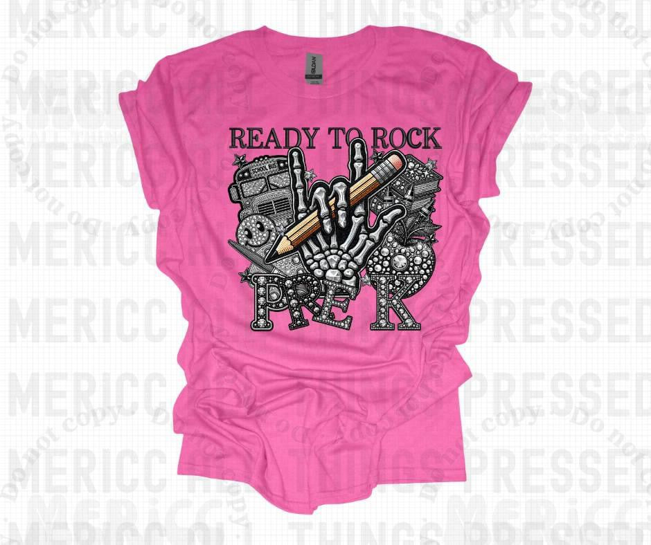 Ready To Rock Pre-K Faux Diamonds Tee