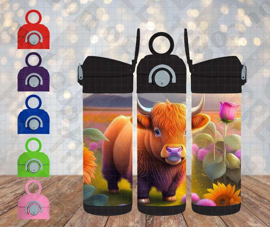 12oz Baby Highland Cow Cup 0096