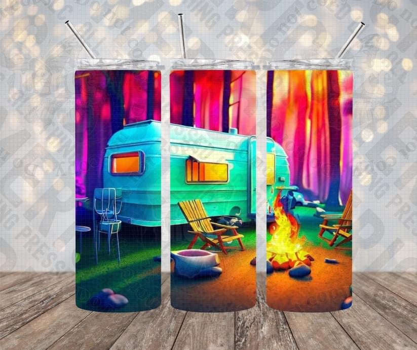 20oz | 30oz Relaxing Forest Camper Tumbler 0118