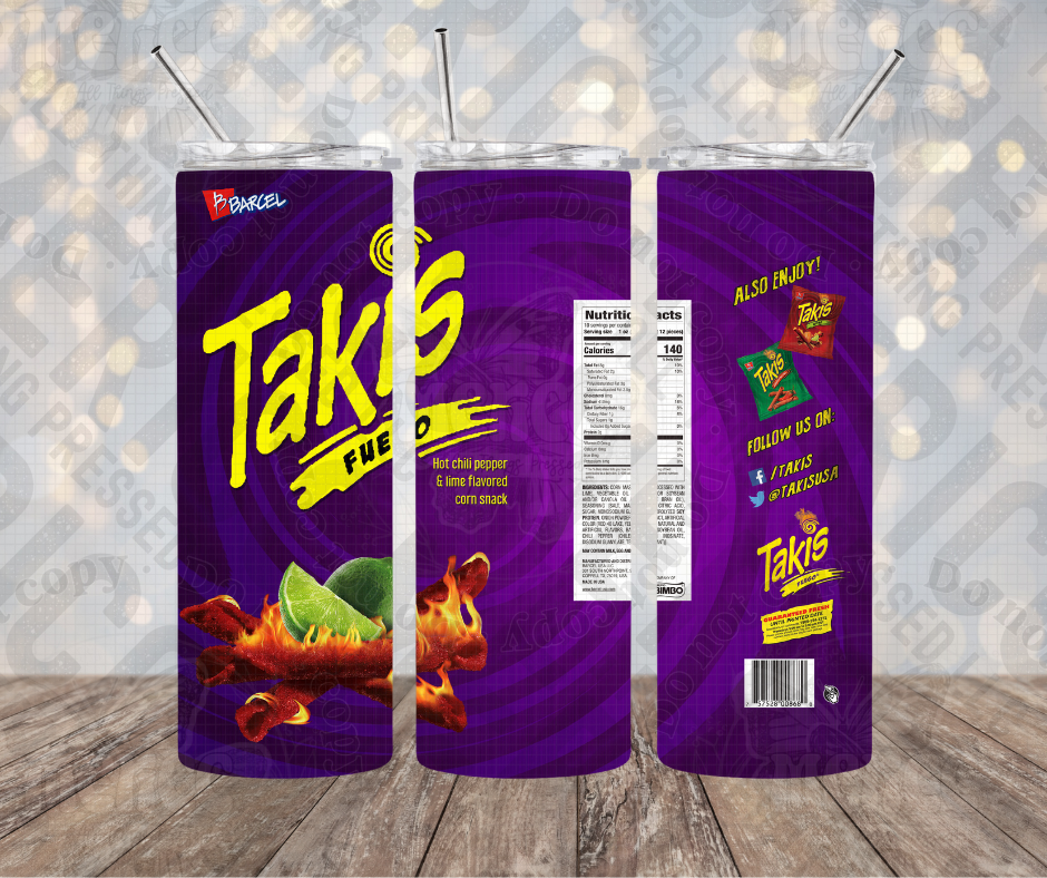 20oz | 30oz Fuego Corn Snack 🔥 Tumbler 0061