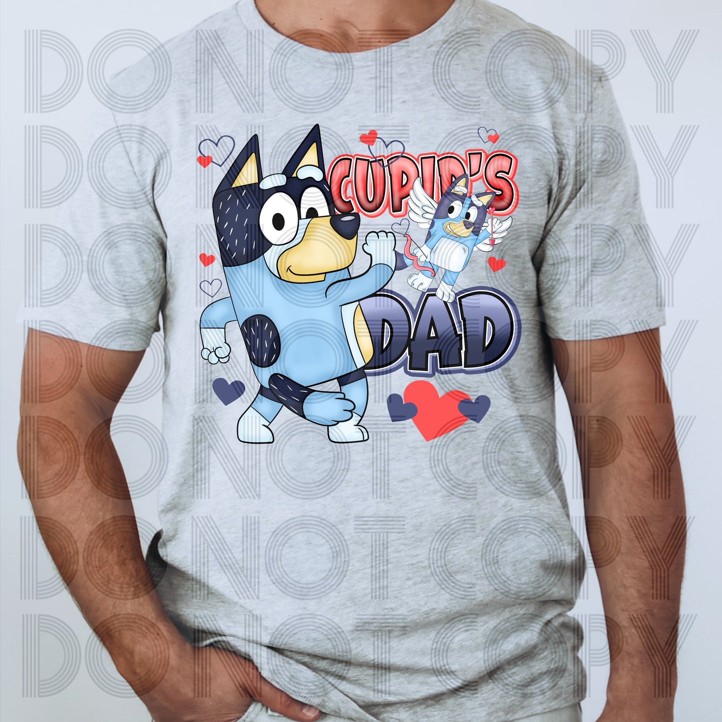 Cupids Dad Blue Tee