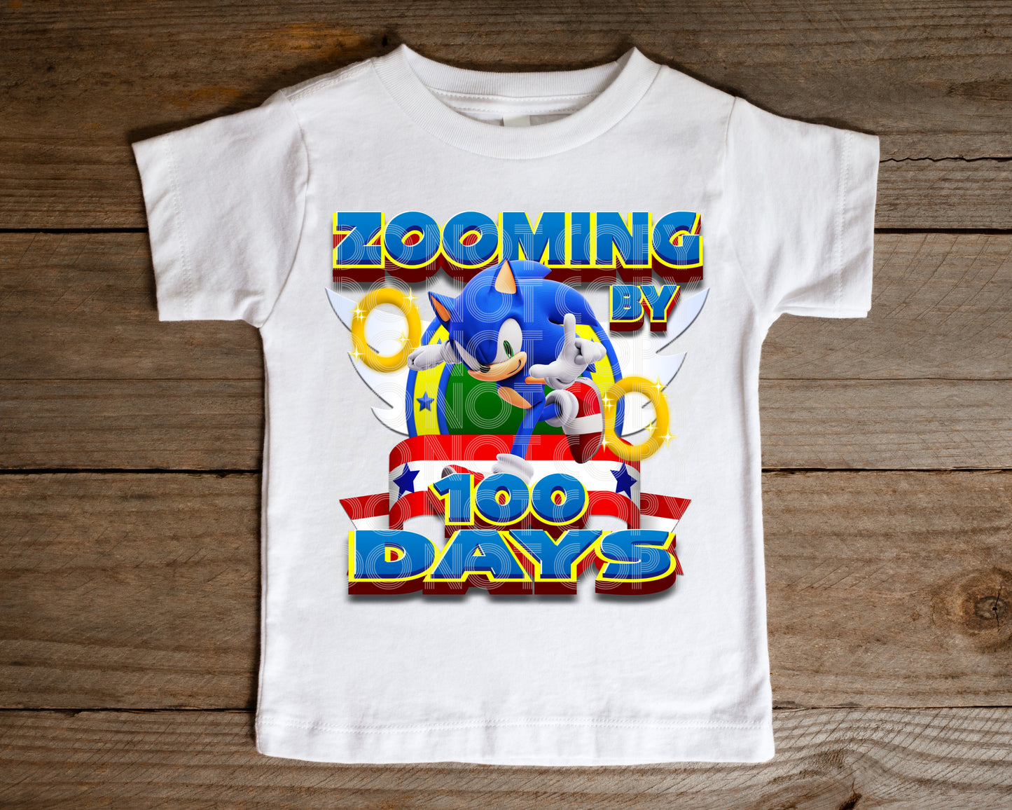 Zooming By 100 Days Tee