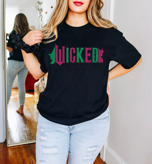 Wicked Face Silhouette DTF
