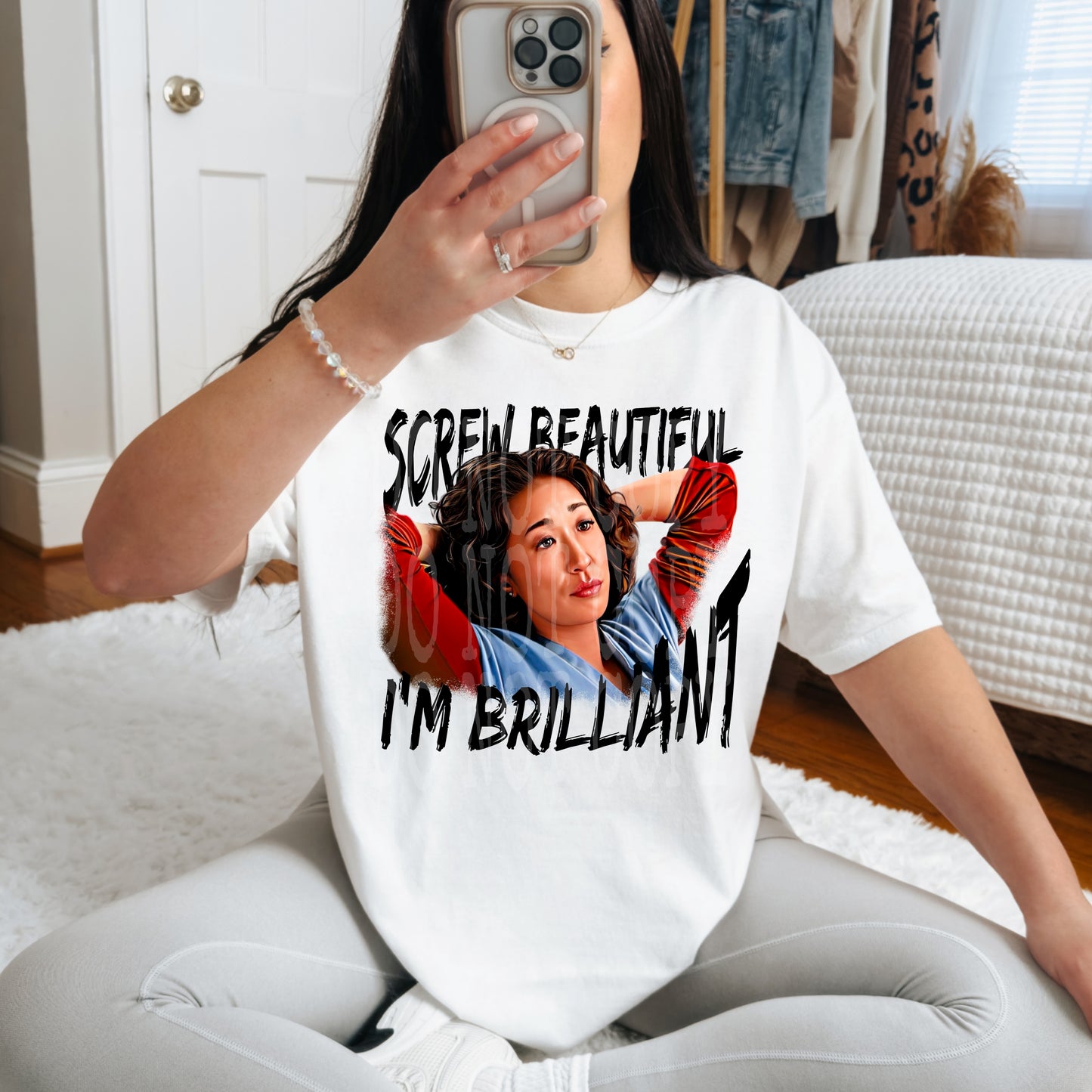 Screw Beautiful I'm Brilliant Tee