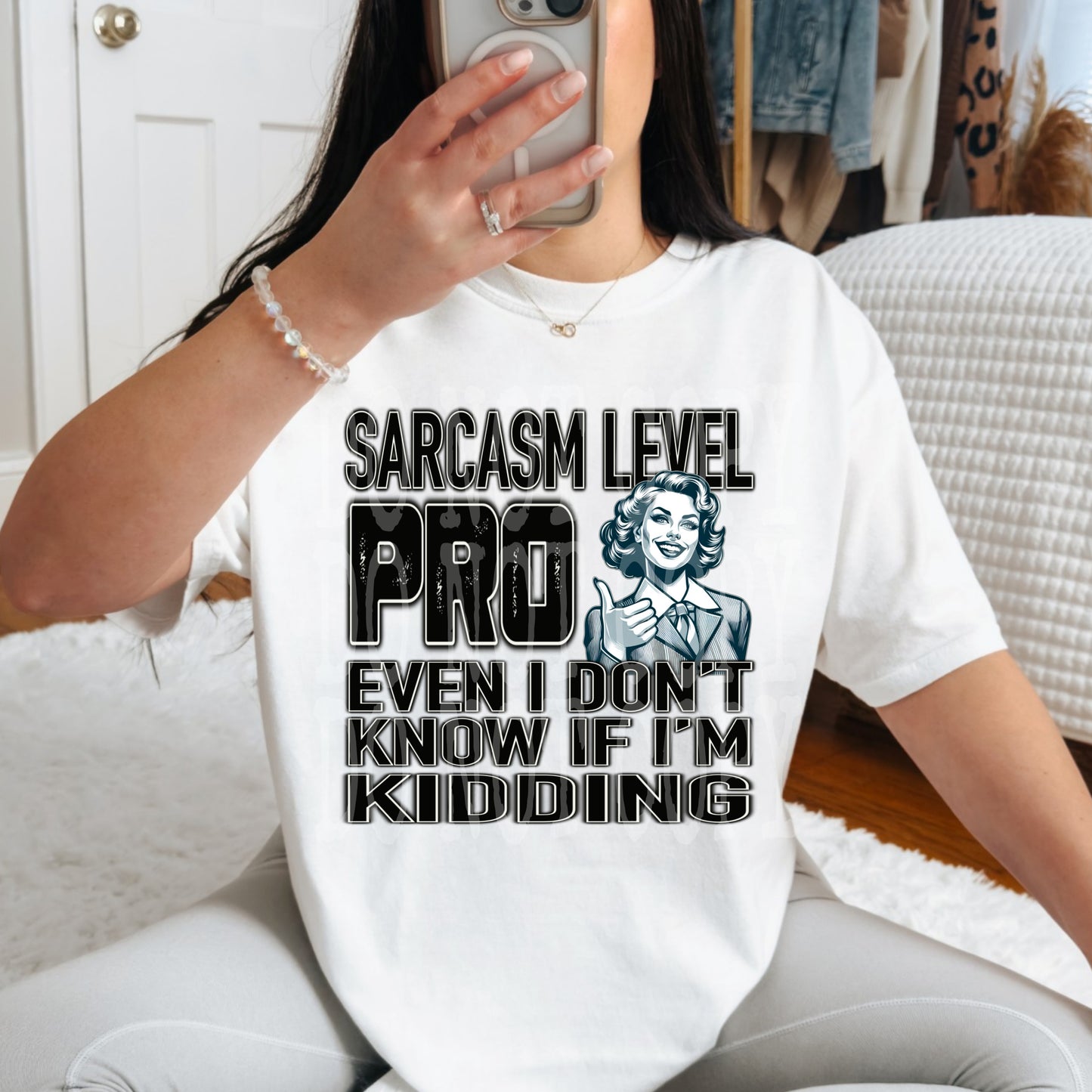 Sarcasm Level Pro Woman Tee
