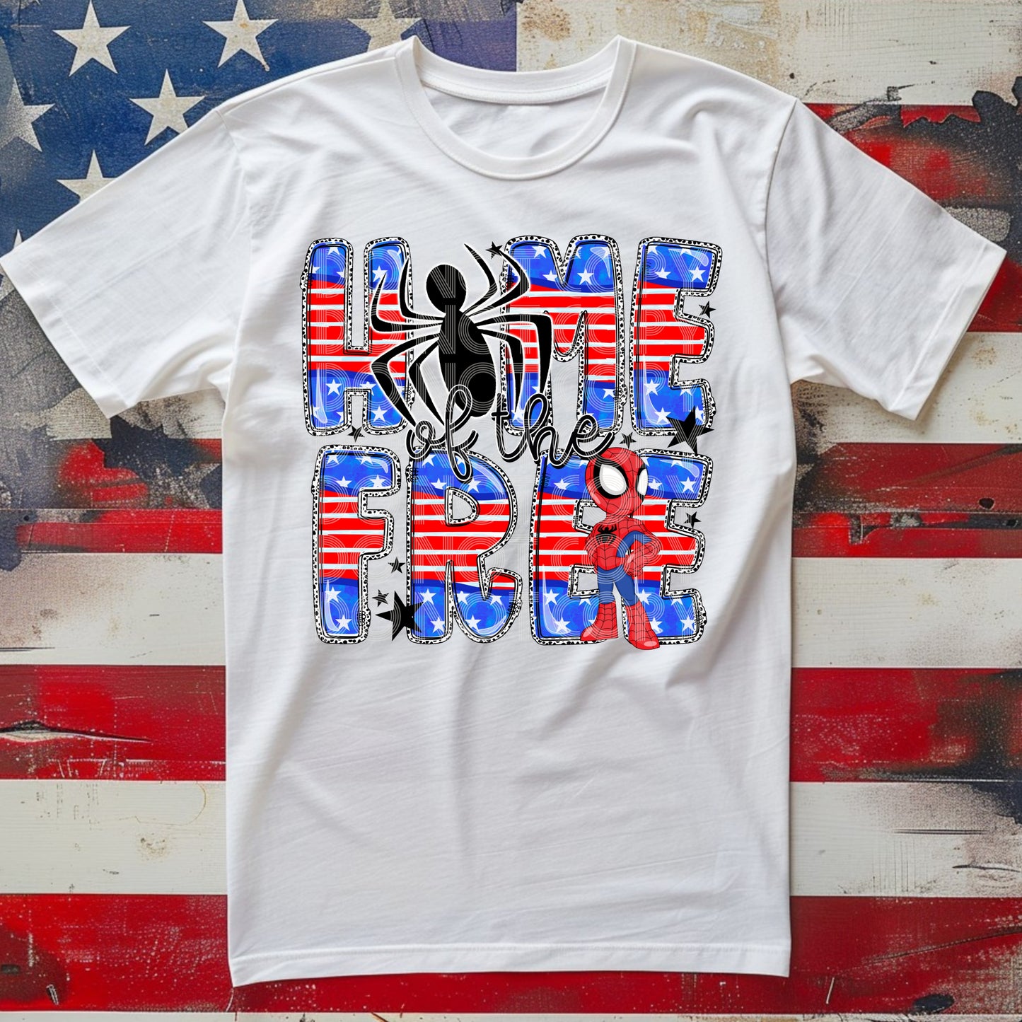 Home Of The Free Spider Tee