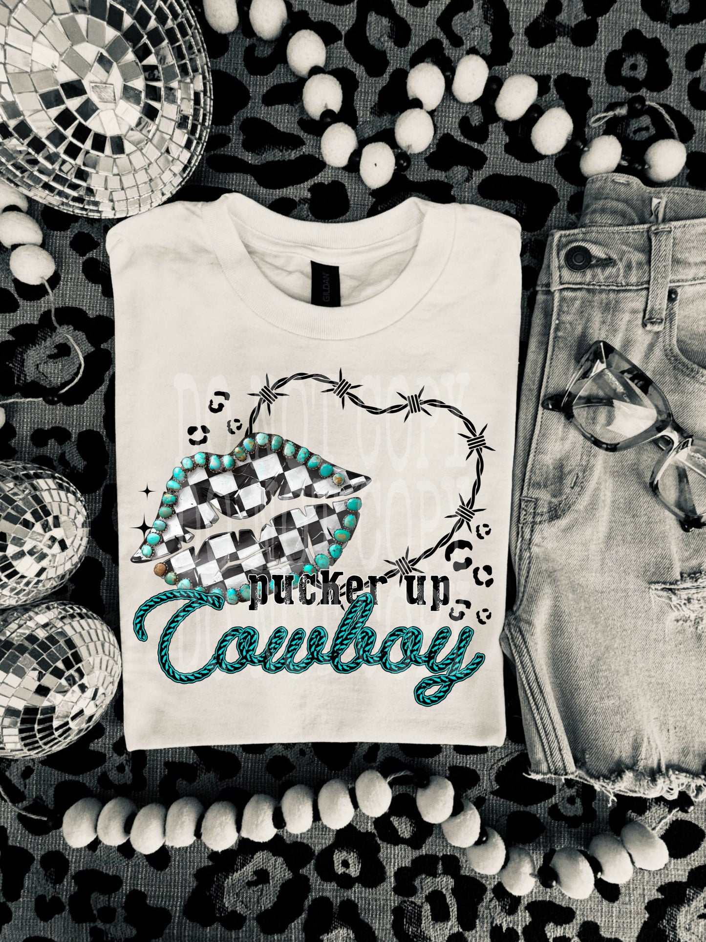Pucker Up Cowboy Tee