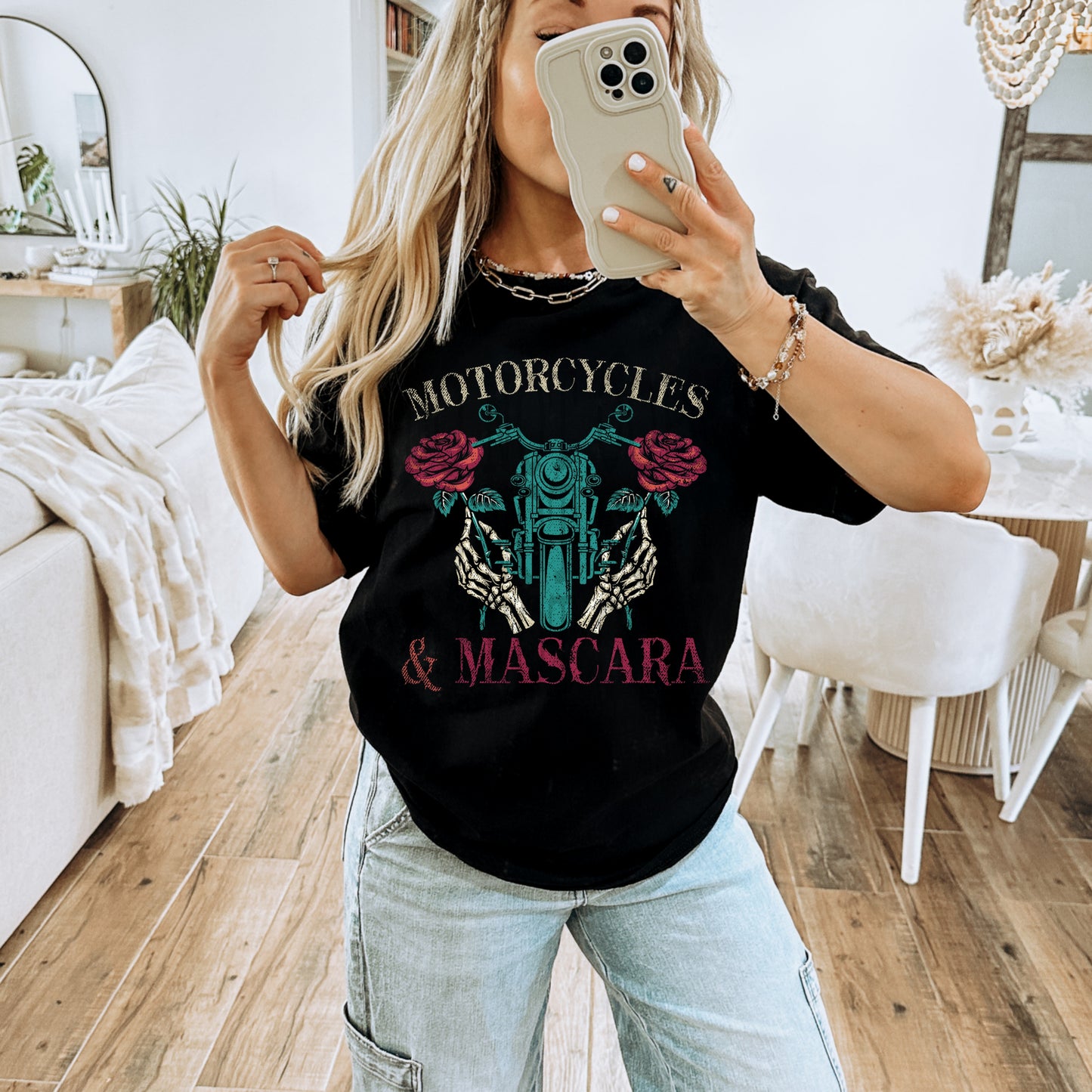 Motorcycles & Mascara Tee