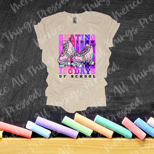 100 Days of School Roller Skates