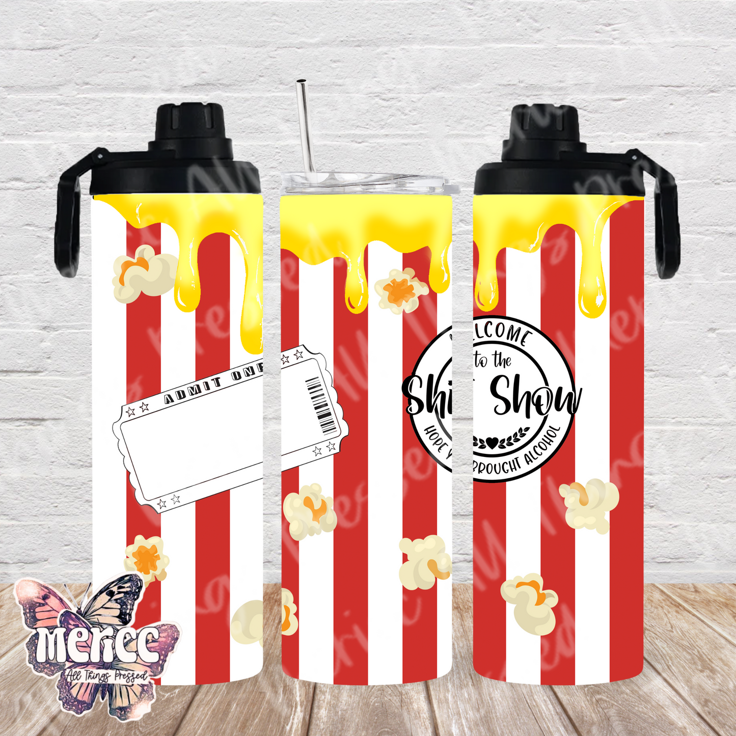 20oz Dual Lid Tumbler: Welcome to the Shit Show 0024