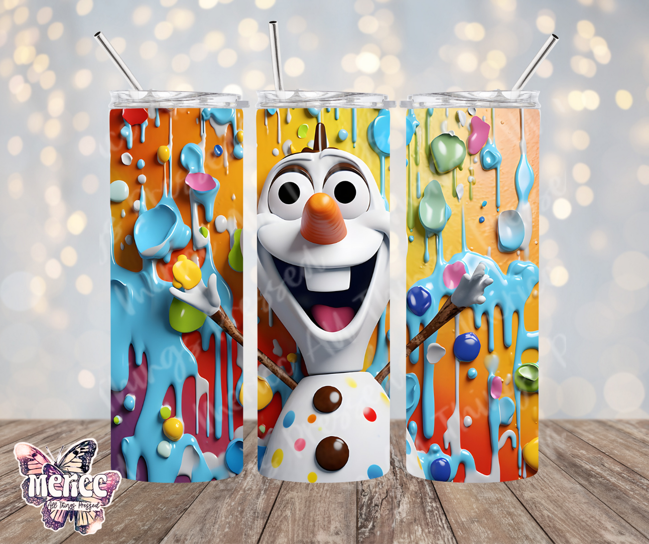 Snowman Paint Drip 0001