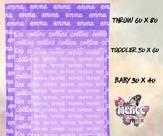 Personalized Fleece Blankets