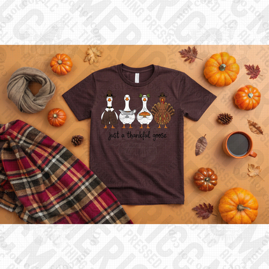 Just a Thankful Goose DTF