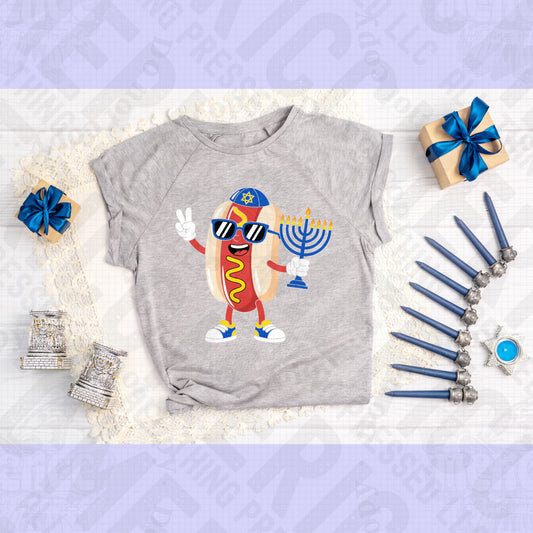 Hanukkah Hotdog DTF