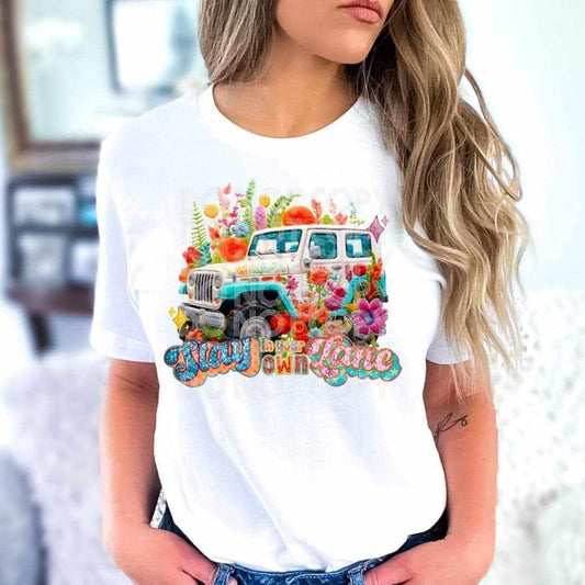 Stay In Your Own Lane Jeep Tee
