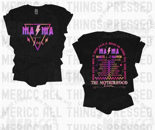 Purple Mama Tour ⚡️ Front & Back Tee