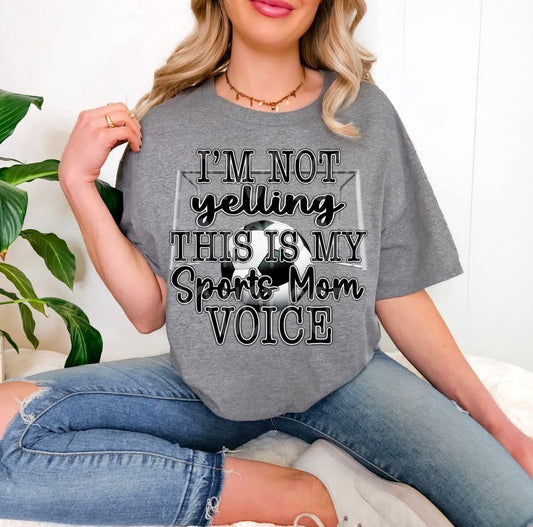 Sports Mom Voice Soccer DTF