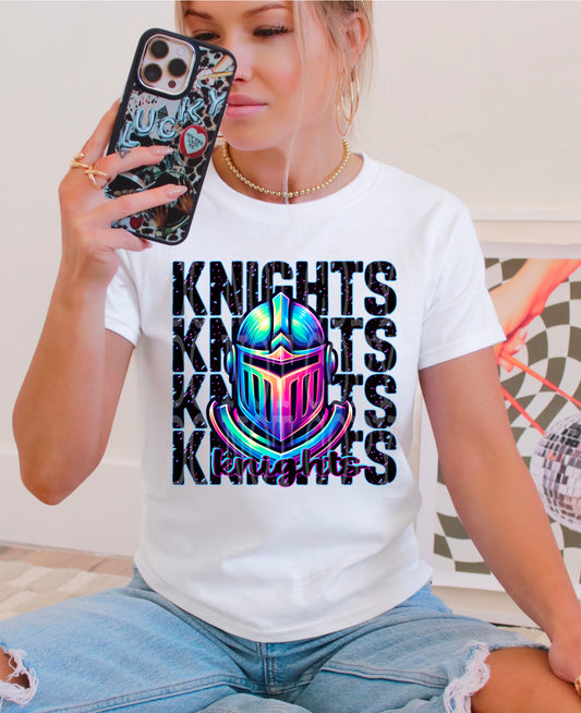 Knights Rainbow Mascot DTF