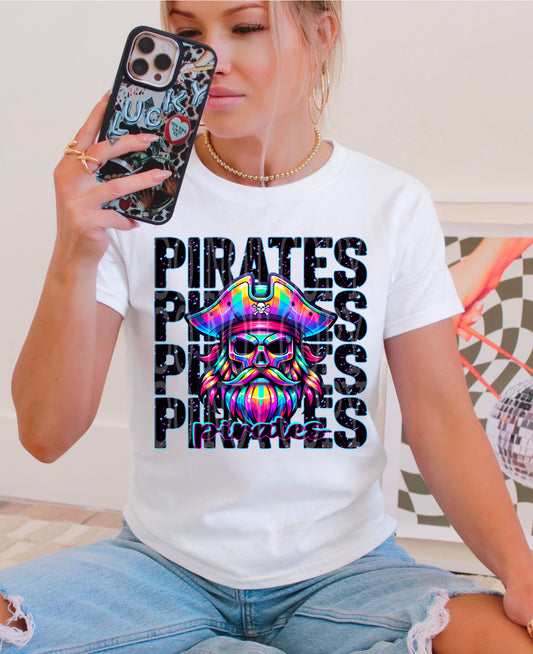 Pirates Rainbow Mascot DTF