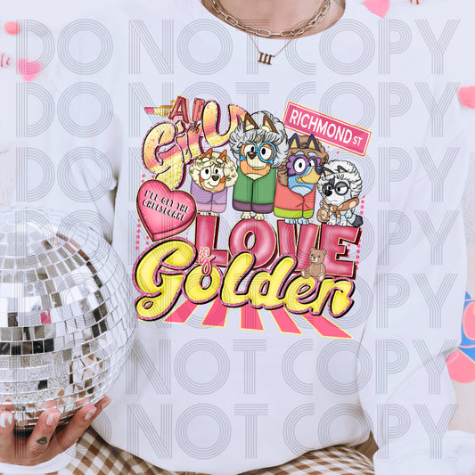 Love Is Golden DTF