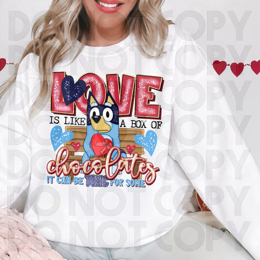 Love Is Like A Box DTF