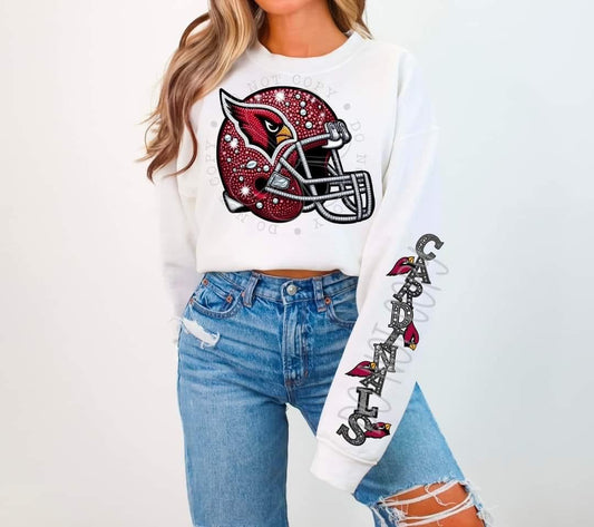 Faux Rhinestone Cardinals Tee