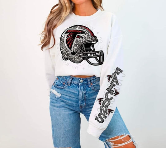 Faux Rhinestone Falcons Tee