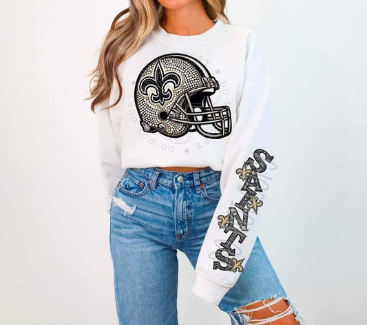 Faux Rhinestone Saints Tee