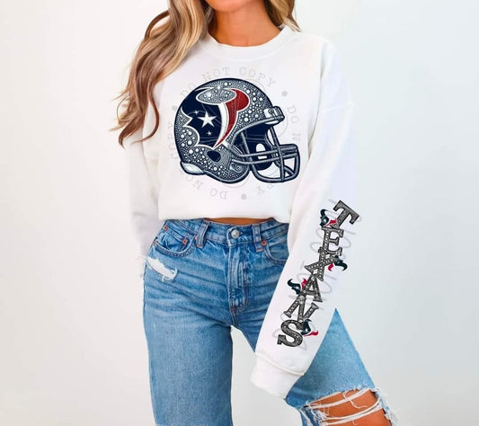 Faux Rhinestone Texans Tee