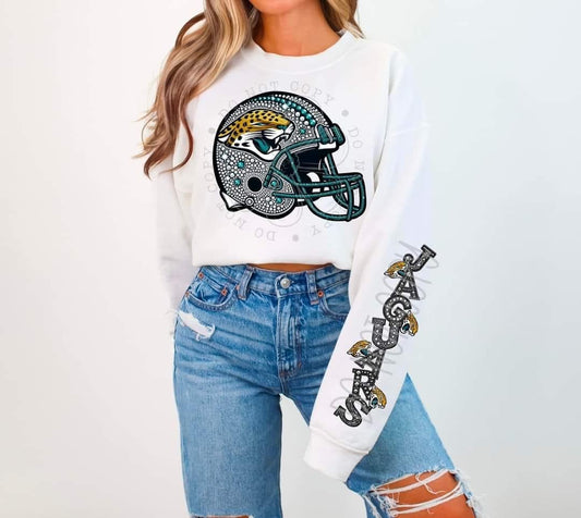 Faux Rhinestone Jaguars Tee