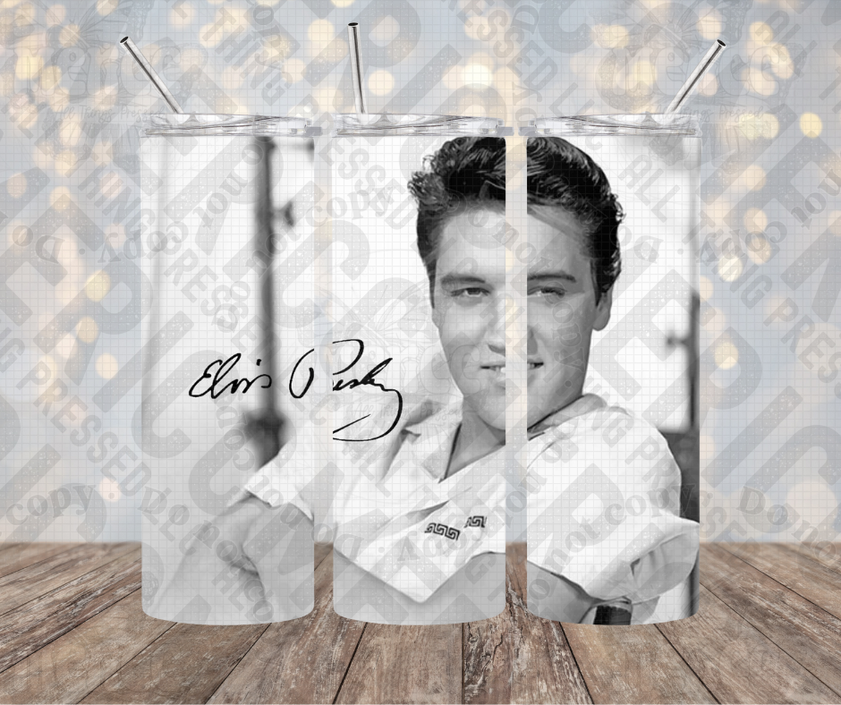 20oz | 30oz King Elvis B&W Tumbler 0077