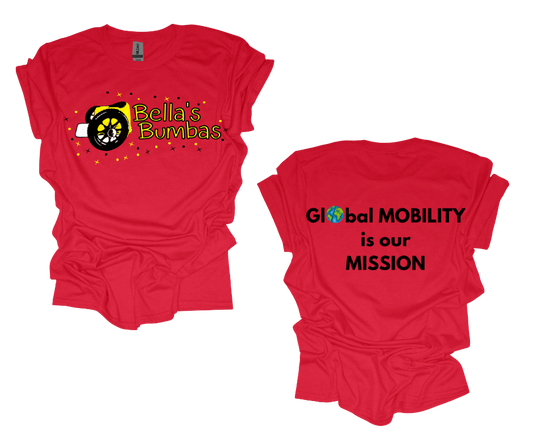 Exclusive Bellas Bumba's T-Shirts Red w/stars