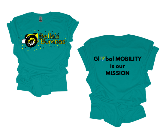 Exclusive Bellas Bumba's T-Shirts Teal w/Stars