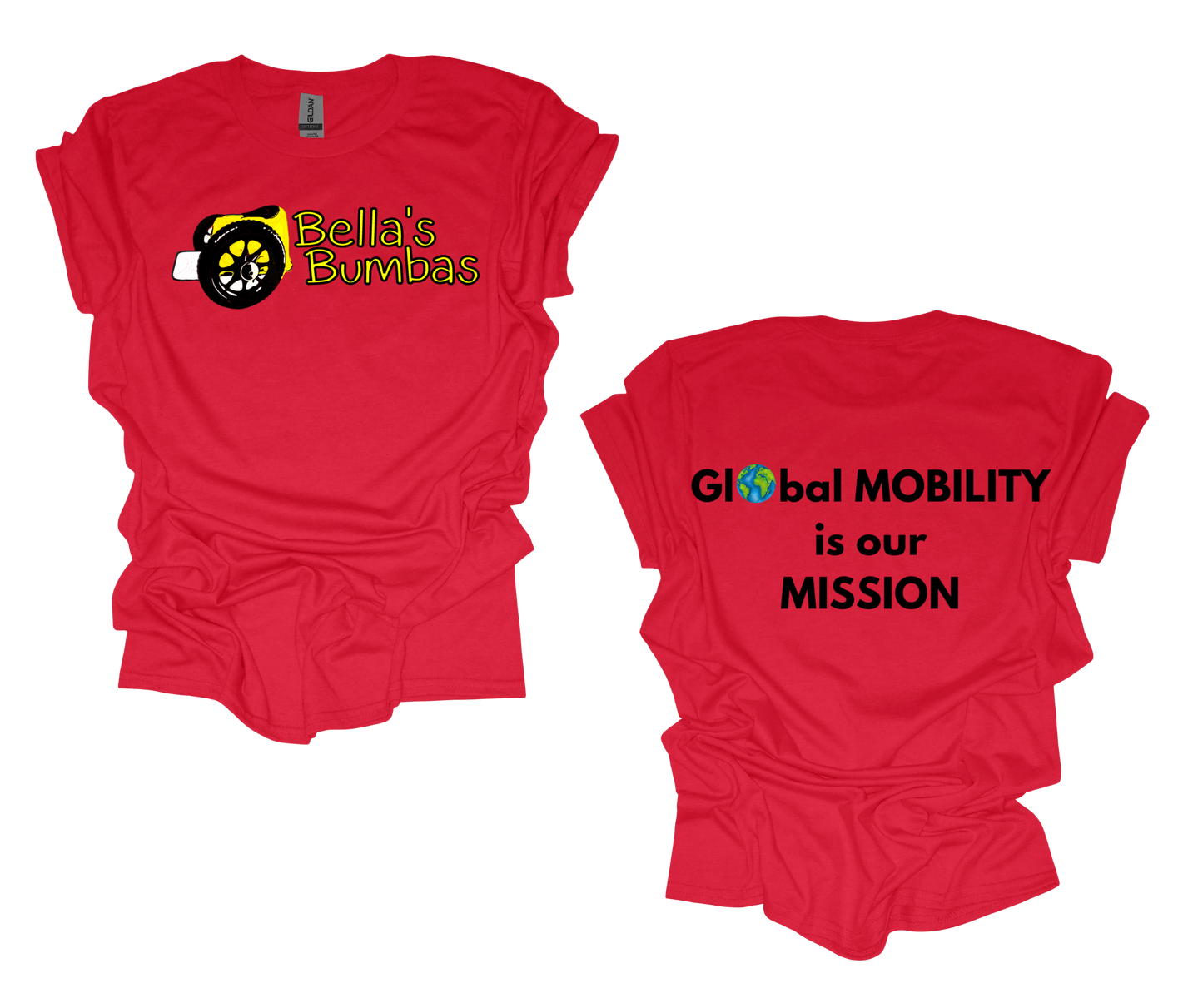 Exclusive Bellas Bumba's T-Shirts Red w/o stars