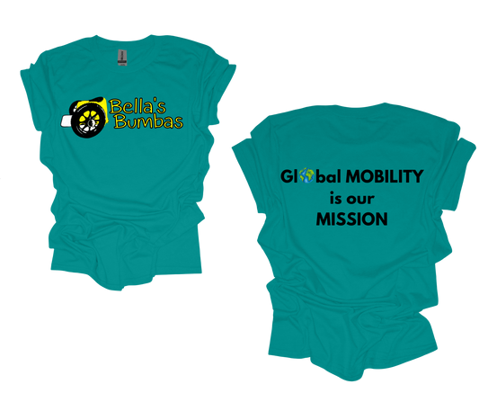 Exclusive Bellas Bumba's T-Shirts Teal w/o stars