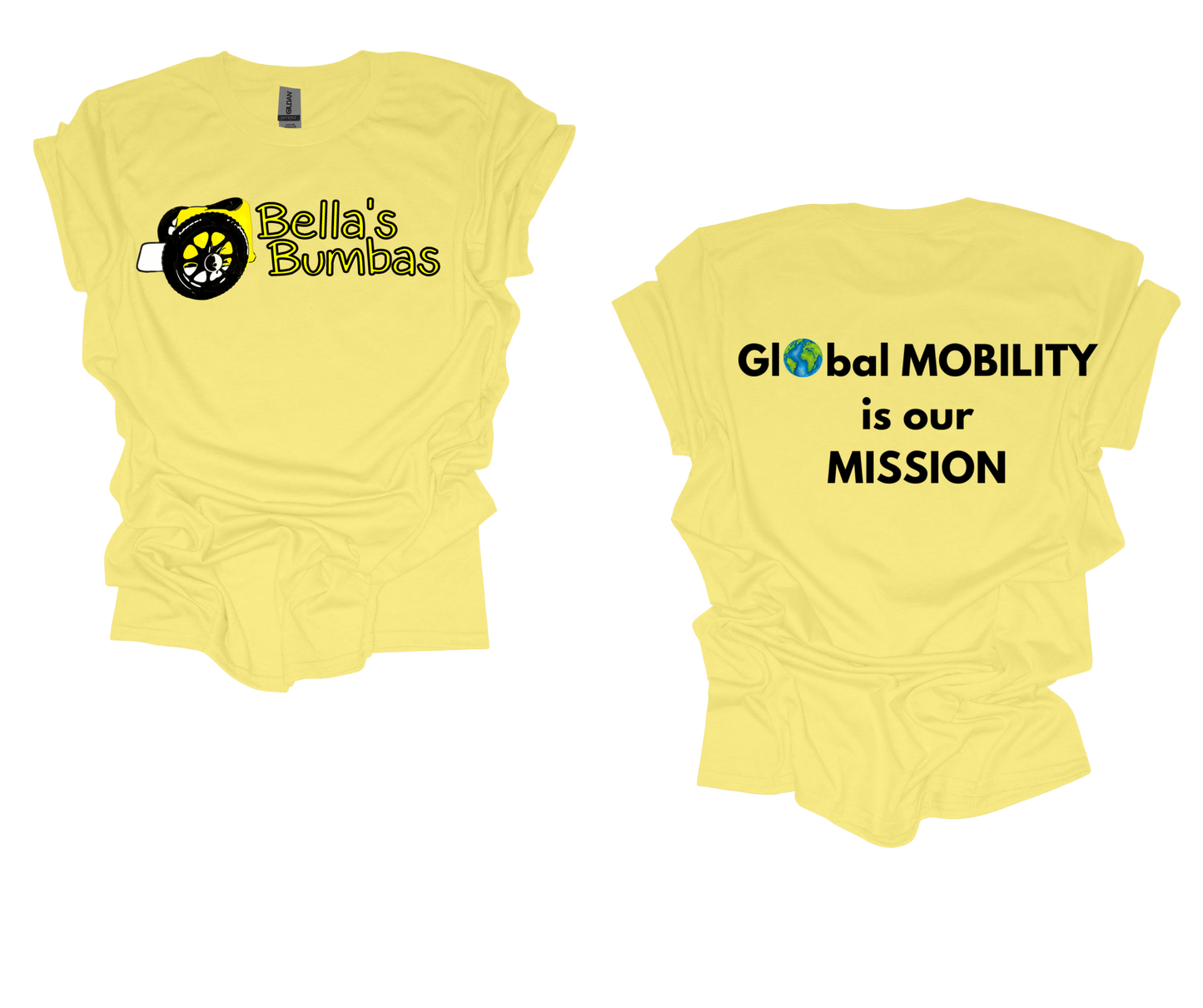 Exclusive Bellas Bumba's T-Shirts Yellow w/o stars