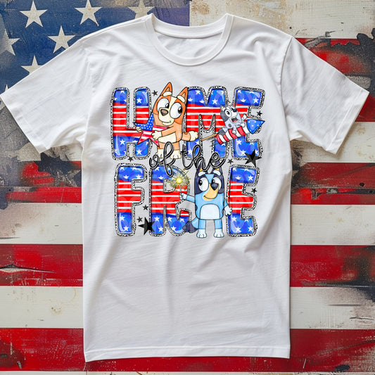 Home Of The Free Blue DTF