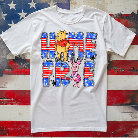 Home Of The Free Pooh DTF