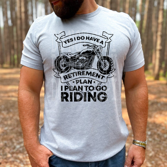 Single Color Retirement Plan DTF
