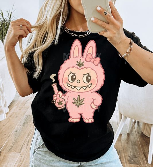 Pink Labubu DTF