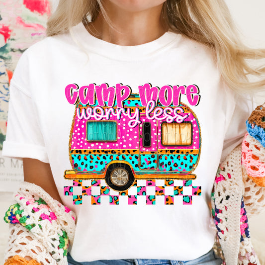 Camp More Worry Less DTF